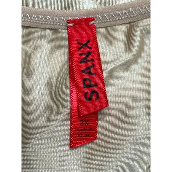Spanx Simplicity Women's 2XL Plus Size Beige Shapewear Bodysuit Compression - Picture 6 of 10